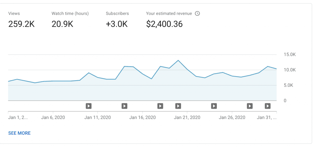 My YouTube Income Report January 2020  Roberto Blake