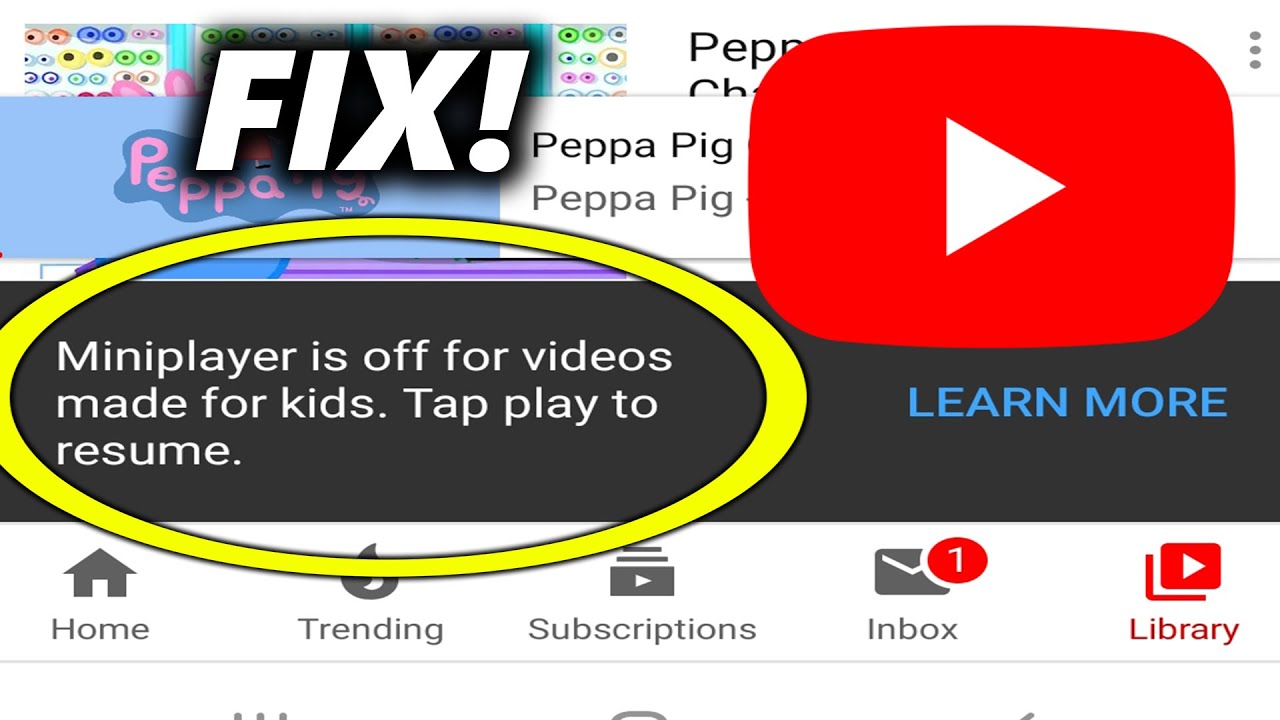 How to FIX YouTube MINIPLAYER Turns off for my YouTube Video  YouTube 