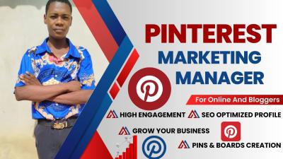 I Will Manage Pinterest Account with SEO Optimized Pins and Boards