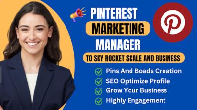 I Will Be Your Pinterest Marketing Manager: Setup and Optimize SEO Pins and Boards