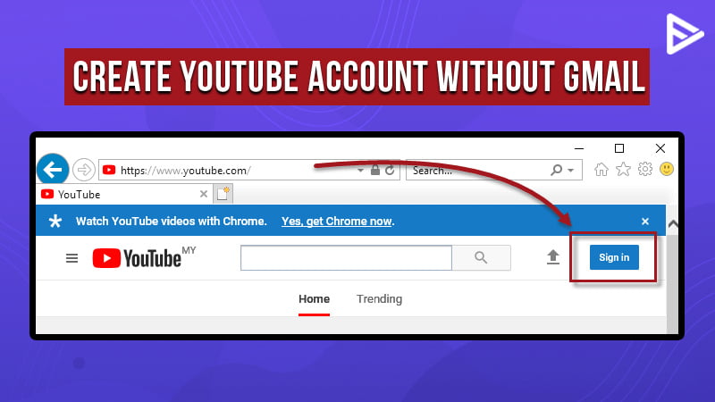 How to Create YouTube account without Gmail