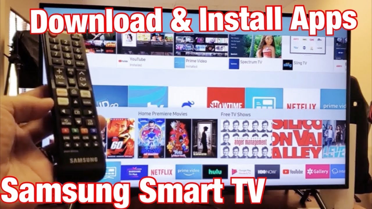 Samsung Smart TV How to Download  Install Apps  YouTube