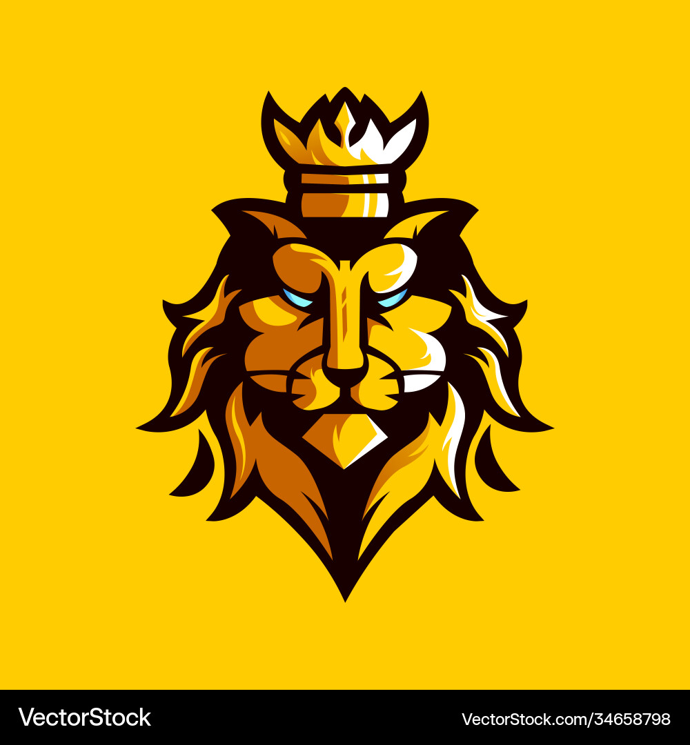 Lion king logo Royalty Free Vector Image  VectorStock