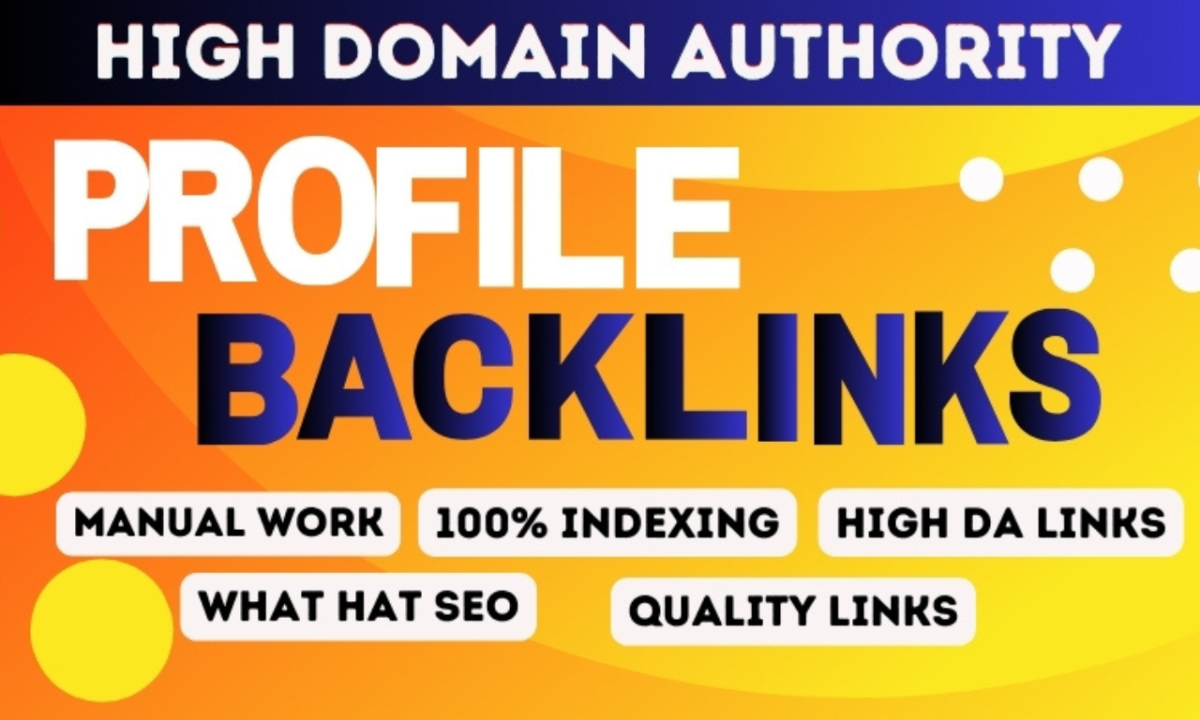 Build High Authority Profile Backlinks