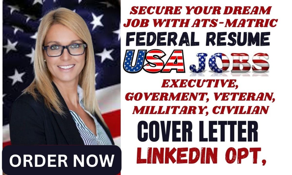 I Will Provide Federal Resume Job Search, Government, KSA, USAJOBS Resume