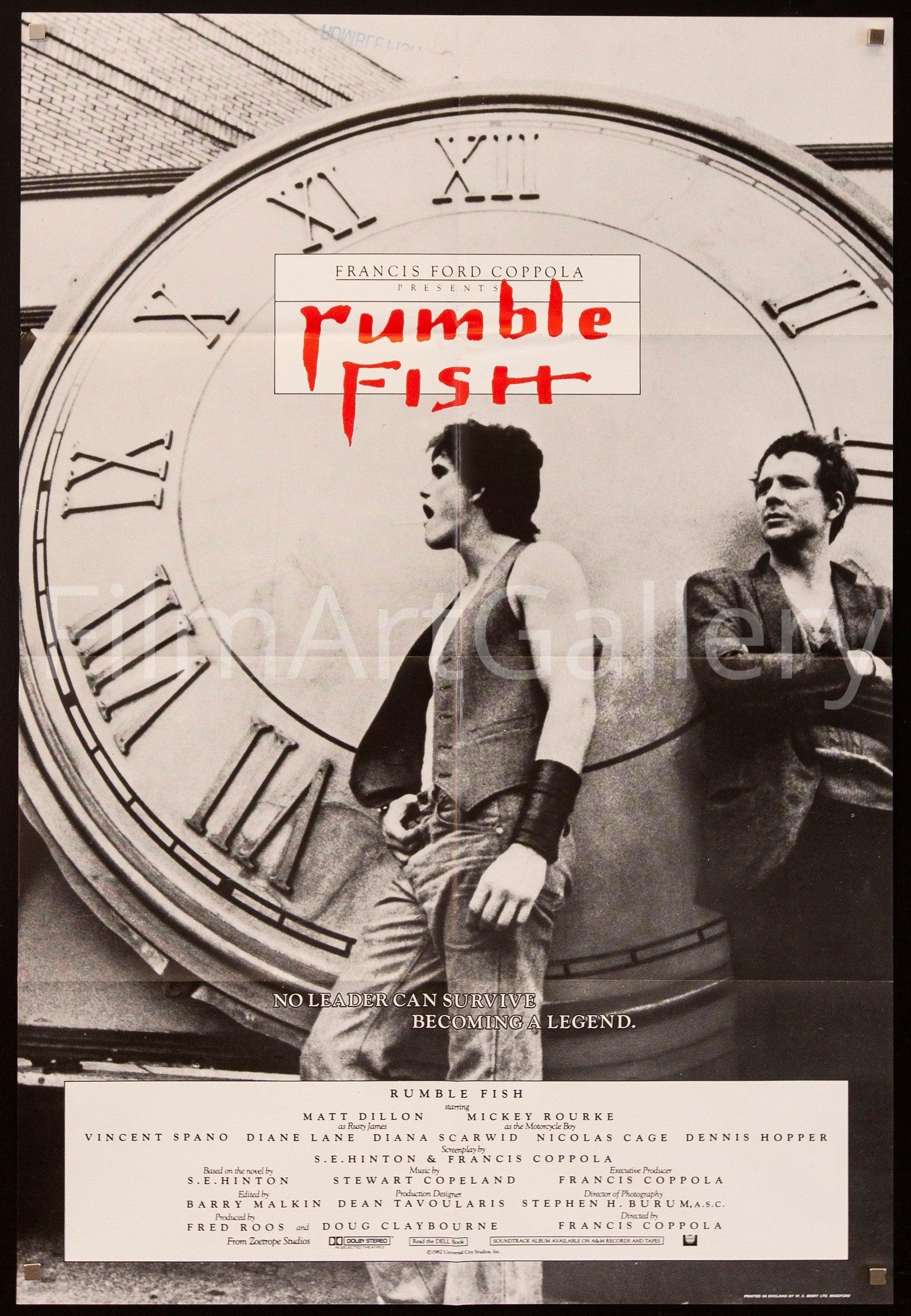 Rumble Fish Movie Poster 1983 1 Sheet 27x41