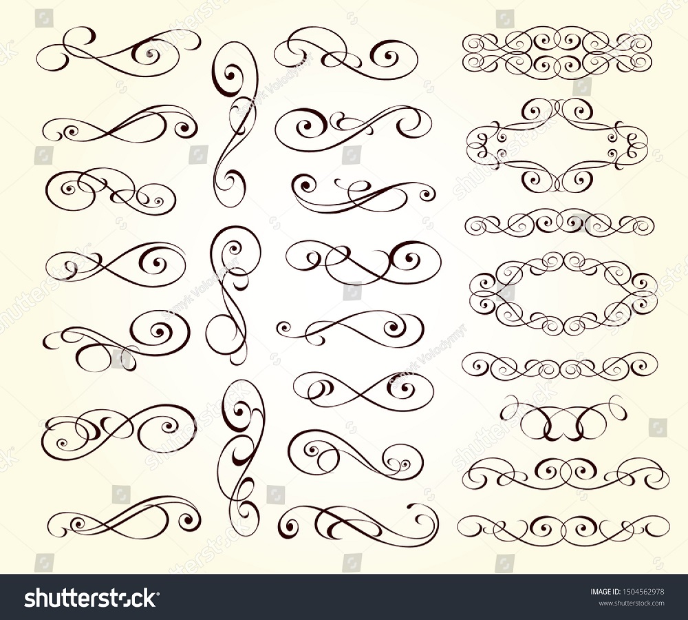 Set Design Elements Your Projects Vector Stock Vector Royalty Free 