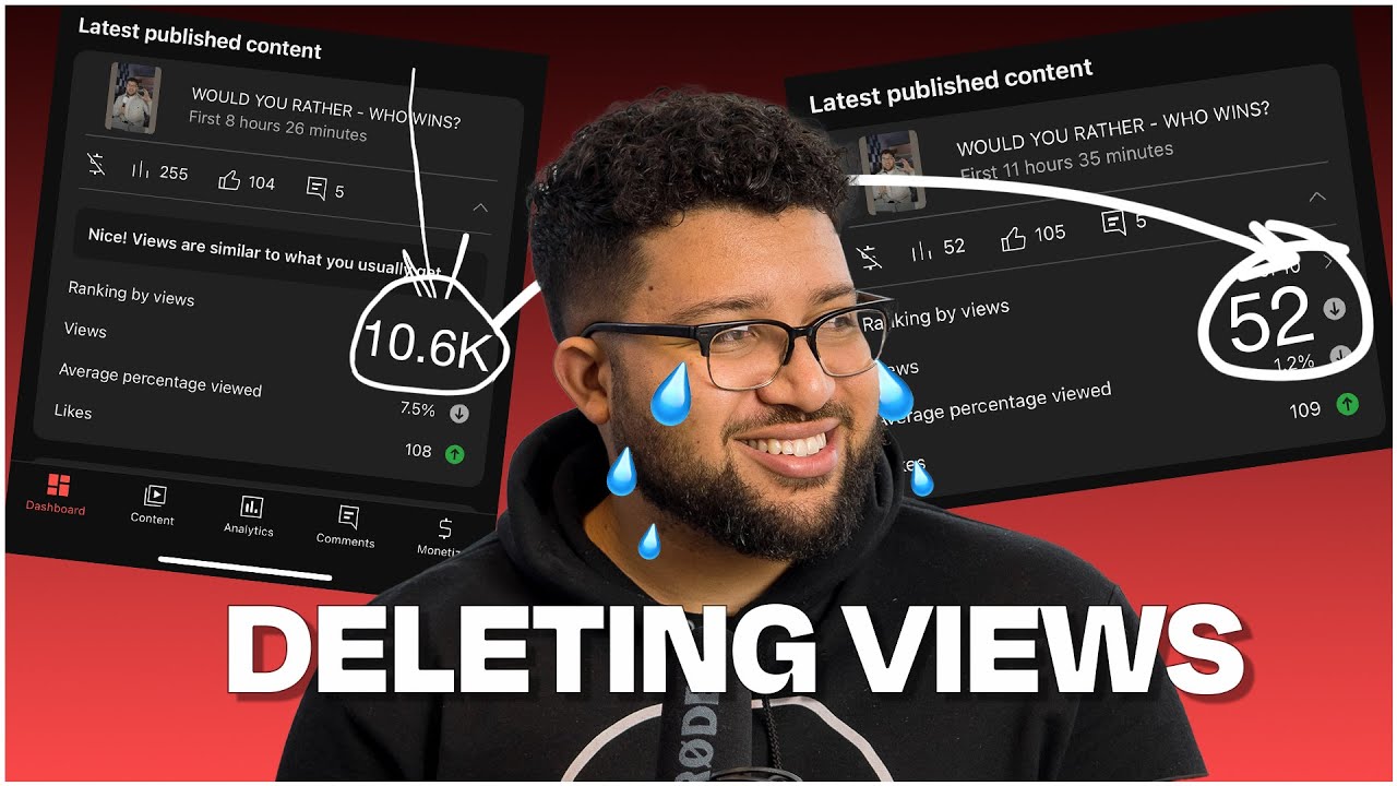 YOUTUBE IS DELETING VIEWS I Lost Thousands of Views  YouTube