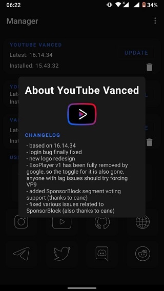 YouTube Vanced update brings redesigned logo fixes login bug  more