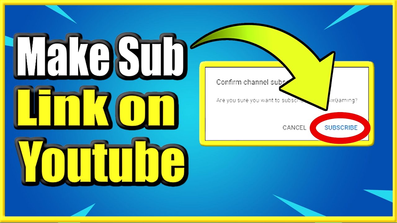 How make Auto Subscribe Link Youtube for ANY CHANNEL Easy Method 