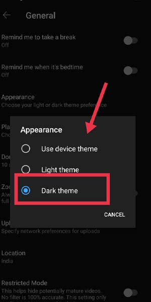 How to turn off dark mode on YouTube 6 Steps with Pictures