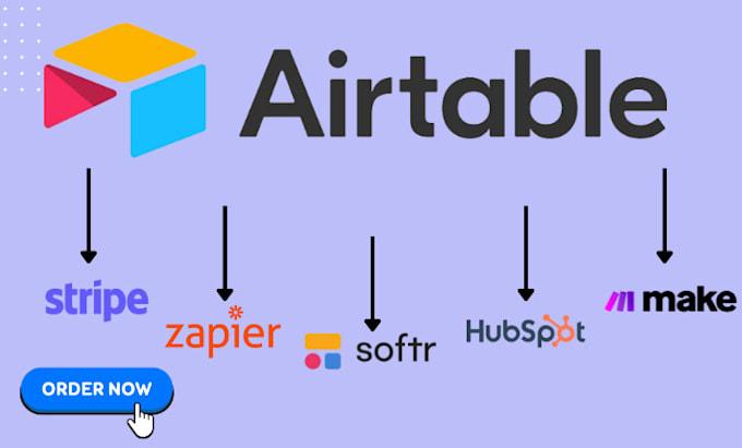 I Will Be Your Airtable Expert and Integrate with Zapier, Softr, Stripe, CRM, and More