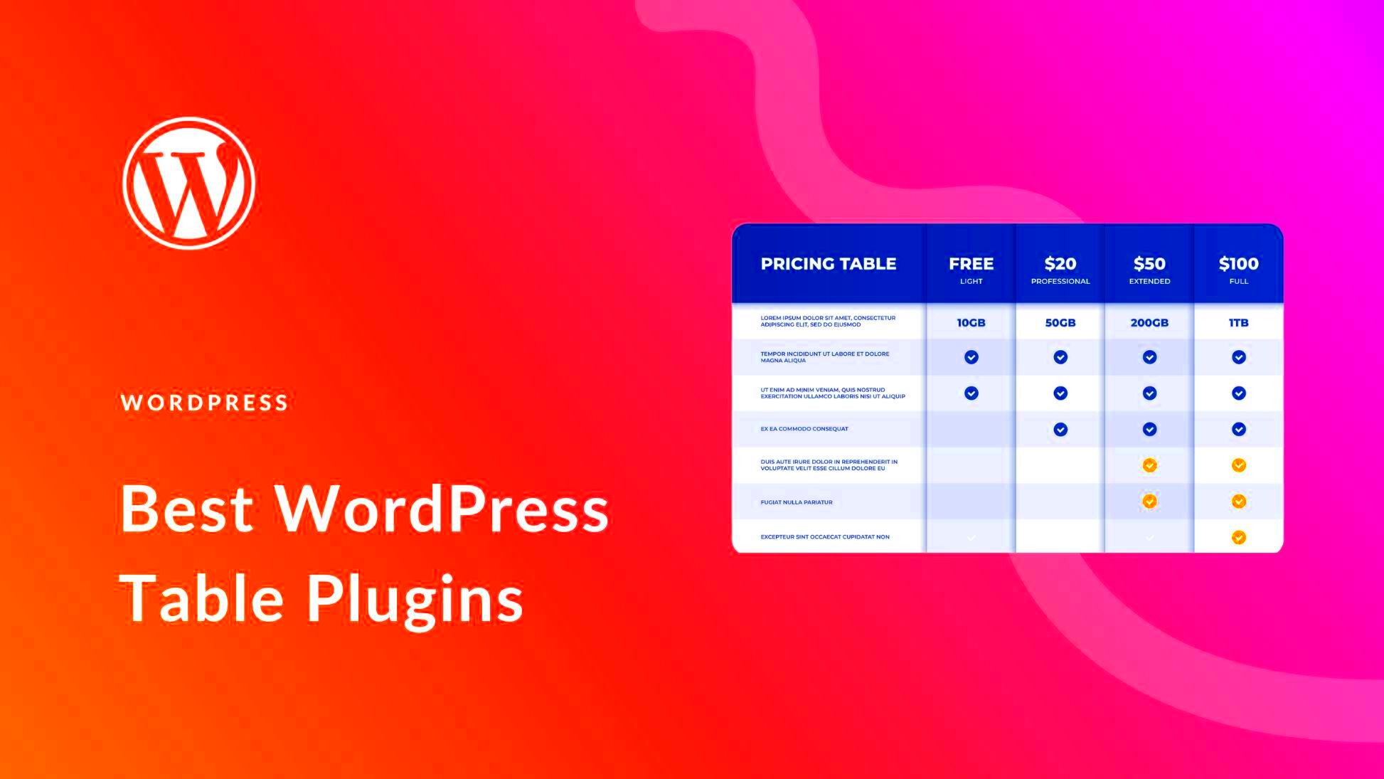 9 Best WordPress Table Plugins in 2024 Expert Picks