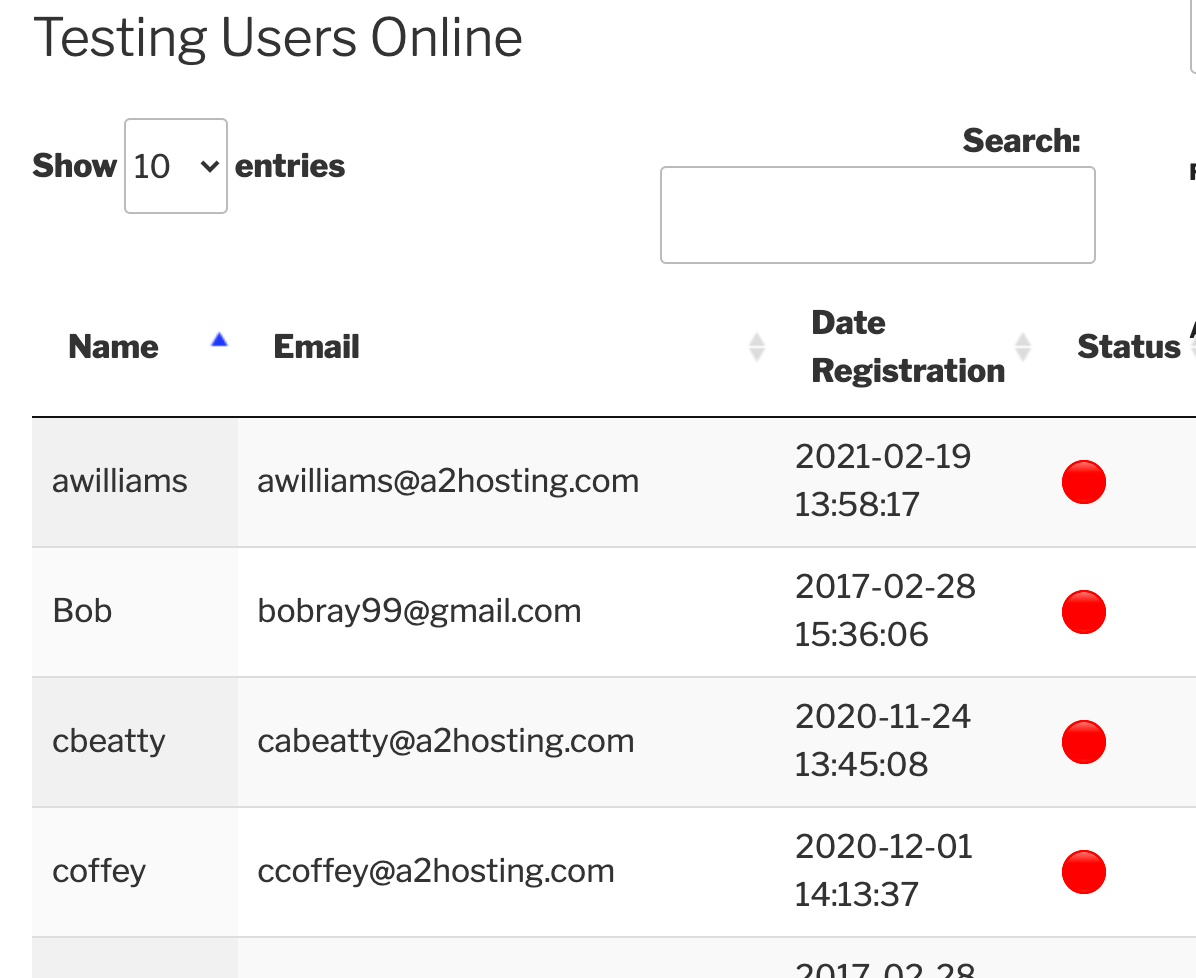 How to display online users on a WordPress Site