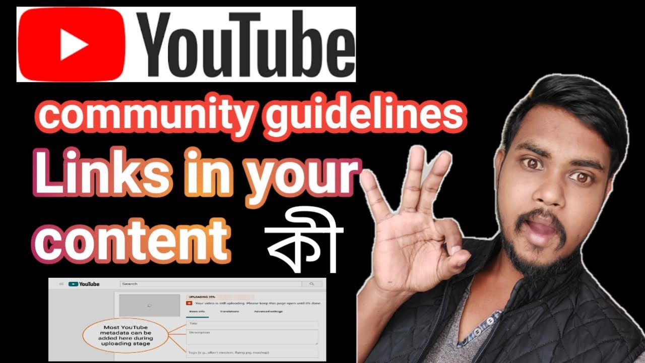 Community Guidelines YouTube  Links In Your Content   Spam And 