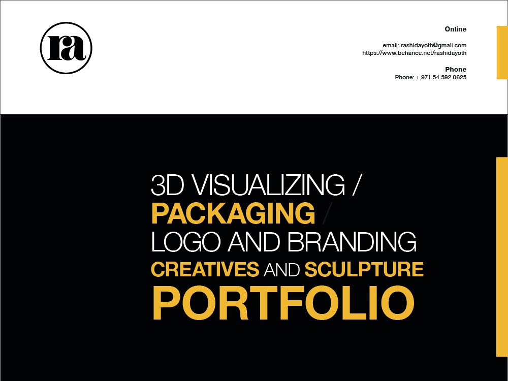 PDF Portfolio download link below on Behance