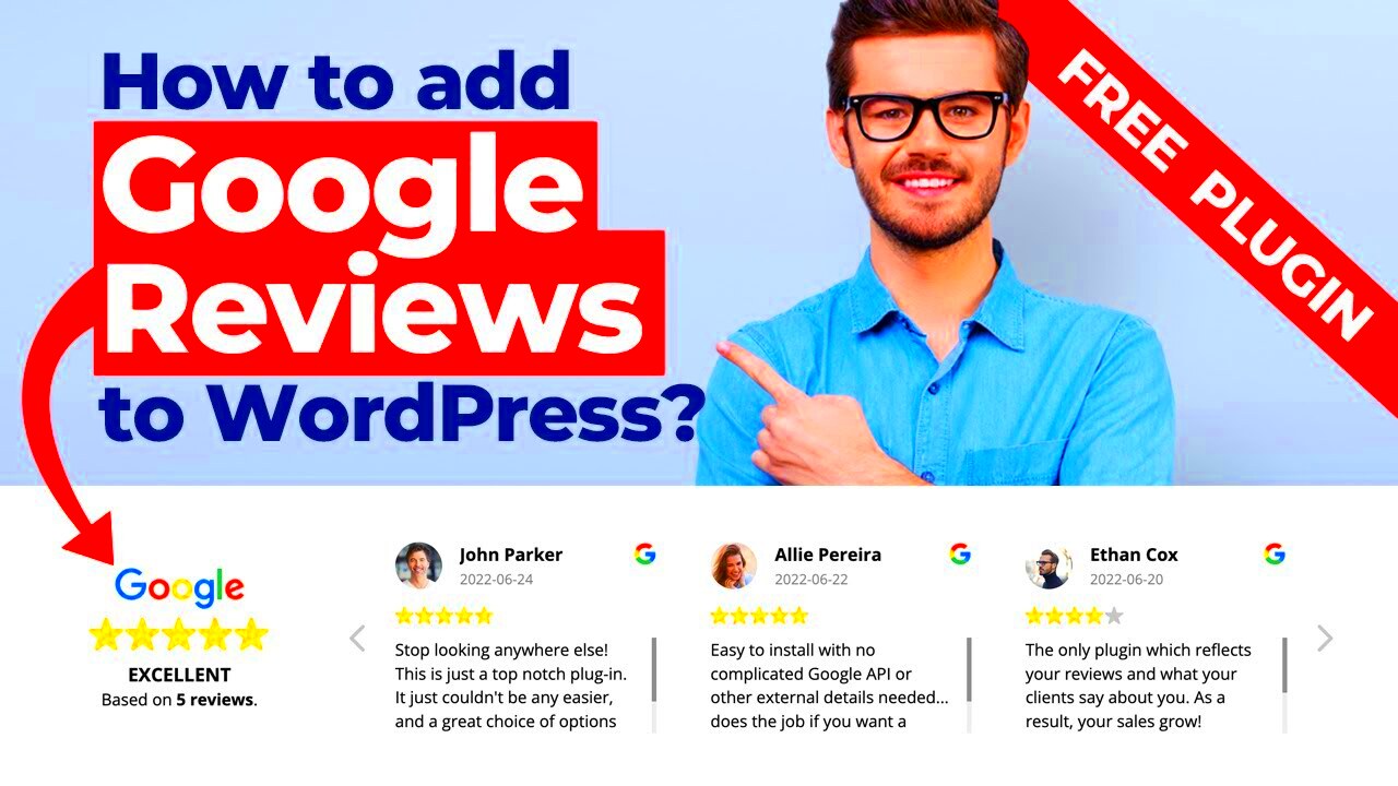 How to Add Google Reviews to WordPress FREE PLUGIN  YouTube