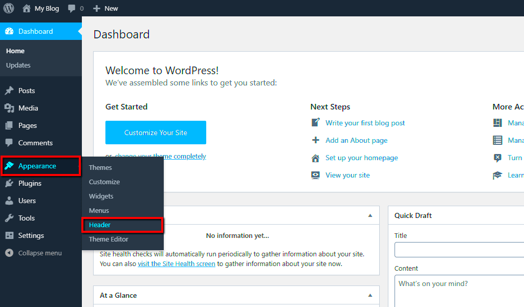 Customizing the Header Image in WordPress  HostArmada