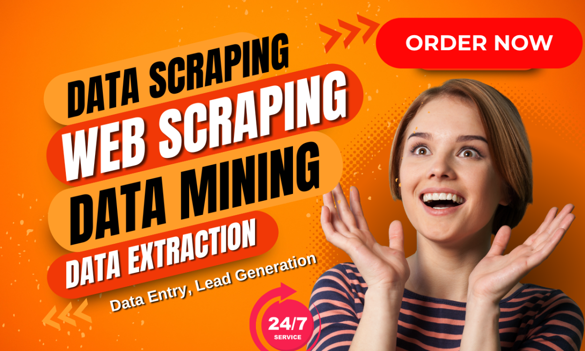 I Will Do Data Mining, Web Scraping, Data Entry, and Data Collection