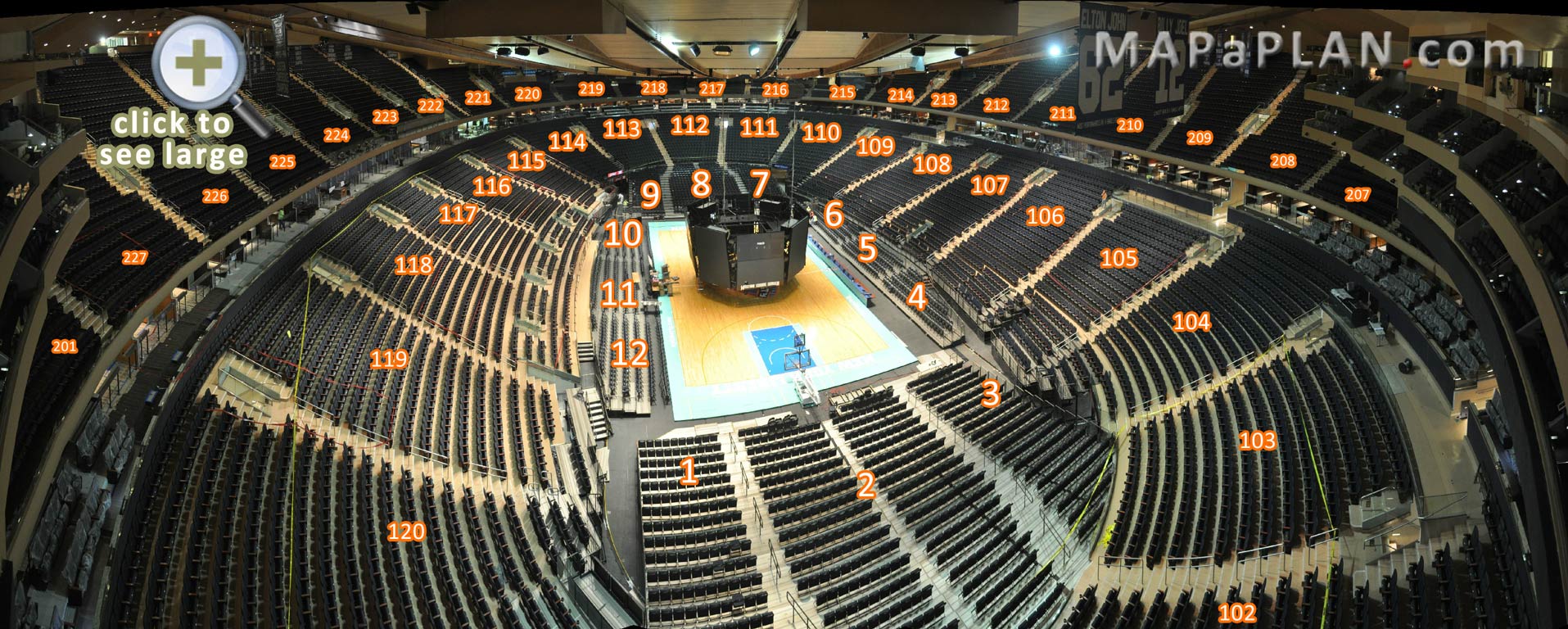 Madison Square Garden Basketball Seat View  Foliar Garden