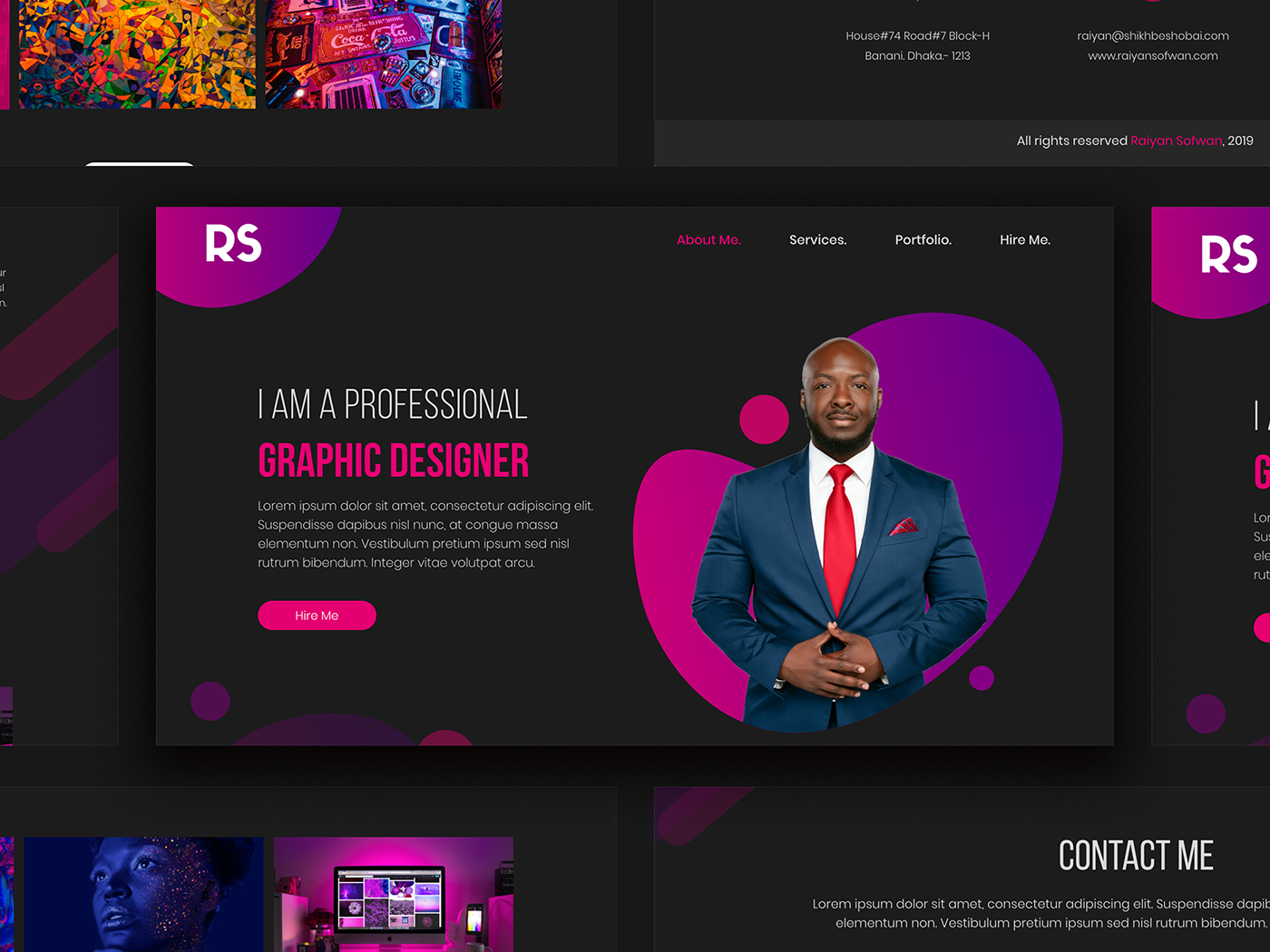 Examples of graphic design portfolio websites  uagulf