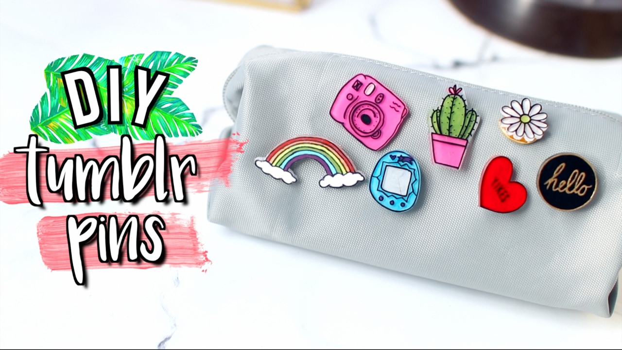 Diy Tumblr Pins Using Things You Already Have Jenerationdiy Youtube 