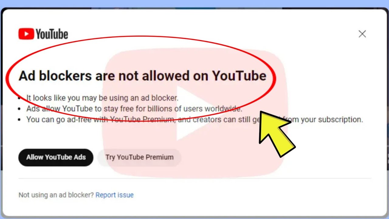 YouTube  AdBlocker not Allowed on Youtube  YouTube