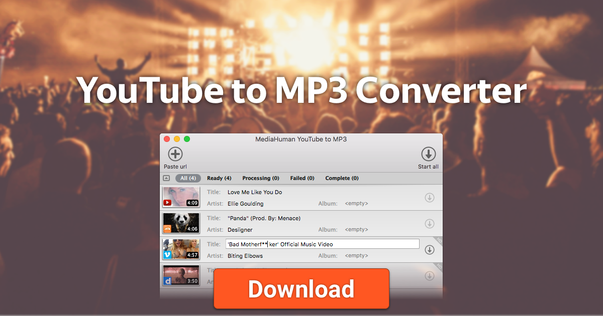 Gratis YouTube to MP3 Converter  einfach Musik von YouTube auf den Mac 