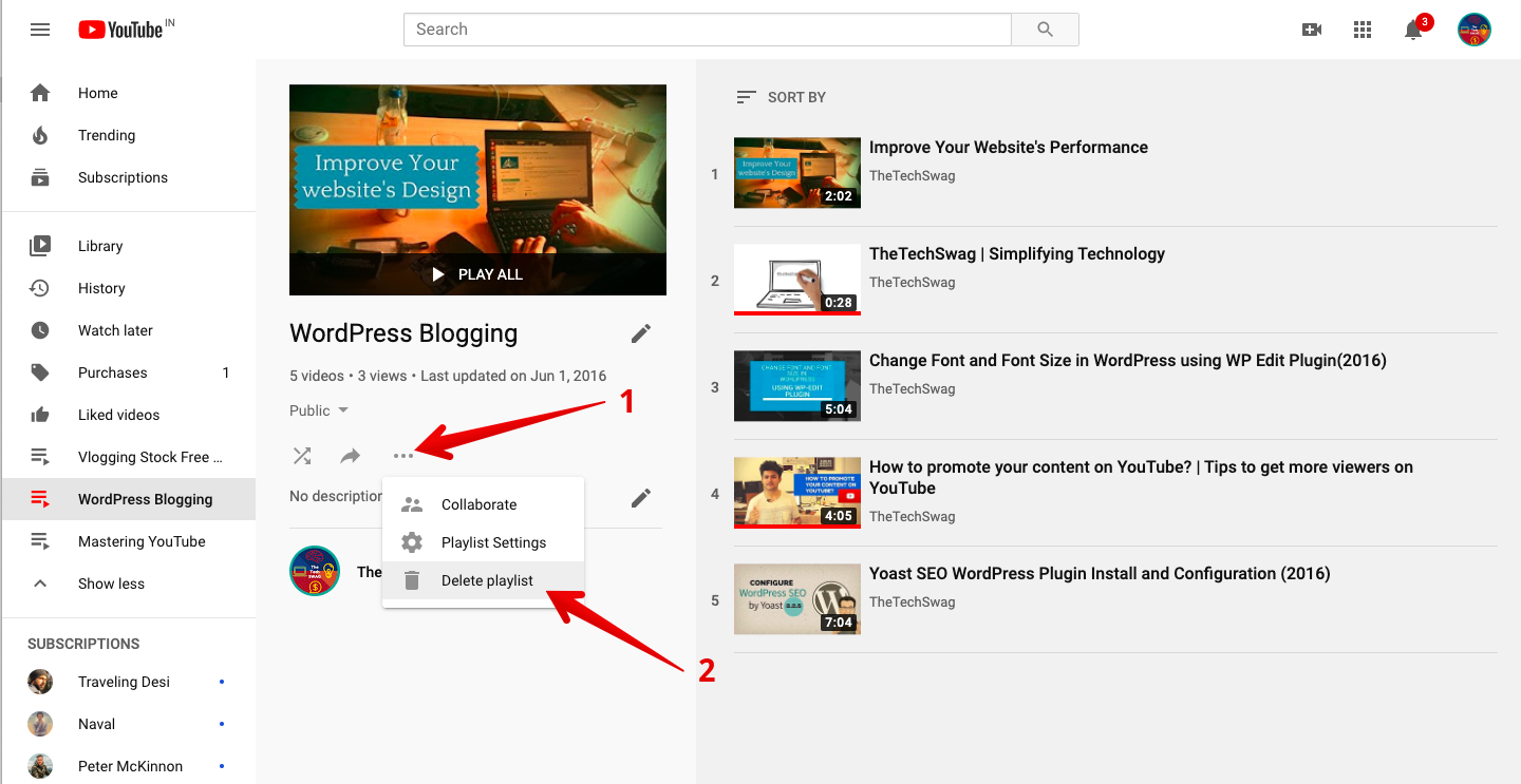 How to Delete a Playlist on YouTube Step by Step Tutorial  MyThemeShop