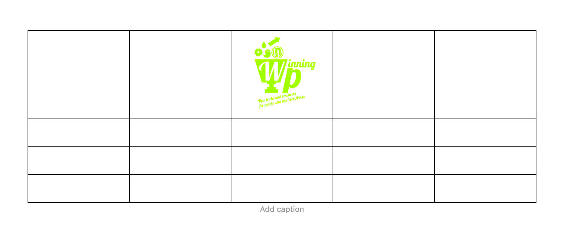 How to AddInsert an Image Into a Table Cell in WordPress