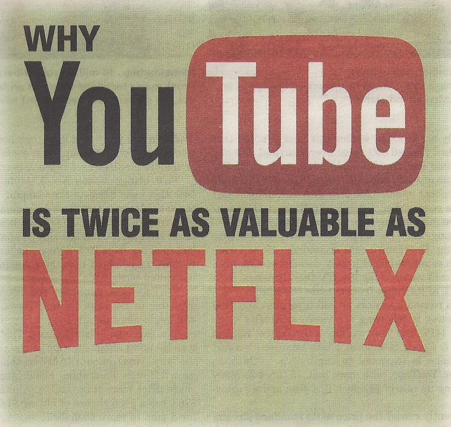 BARRONS YOUTUBE 2X VALUE OF NETFLIX  diegovociproject