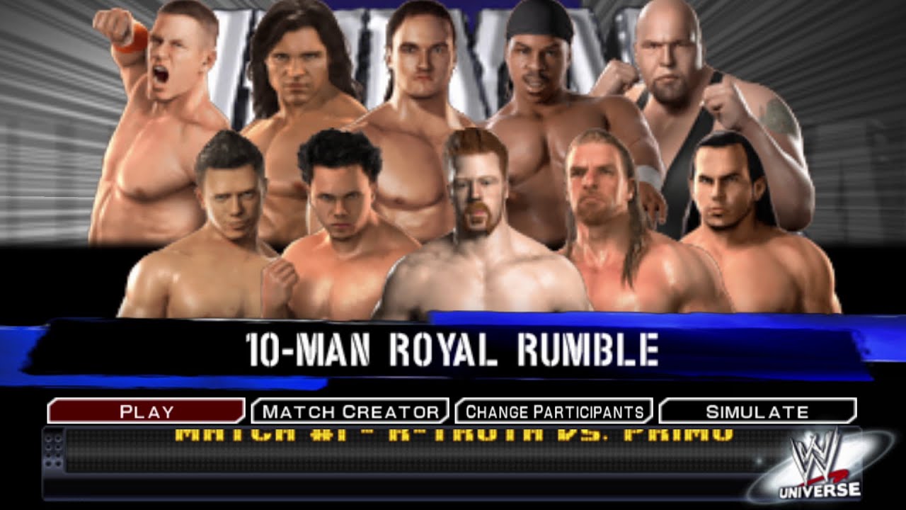 YES WON  10MAN ROYAL RUMBLE  WWE SmackDown vs Raw 2011 HD 