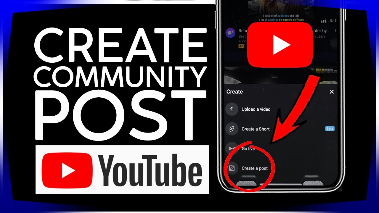 How to Create a Community Post on Youtube Mobile App 2021  