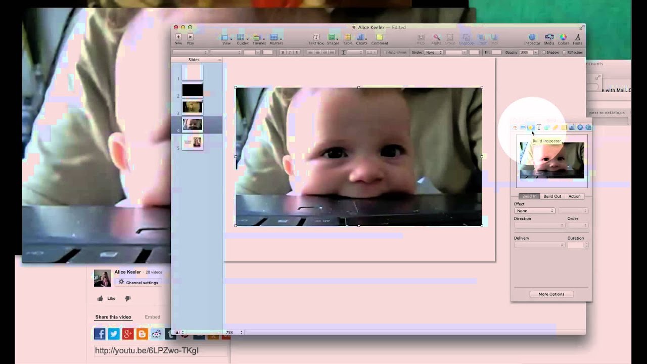 Video in Keynote  YouTube