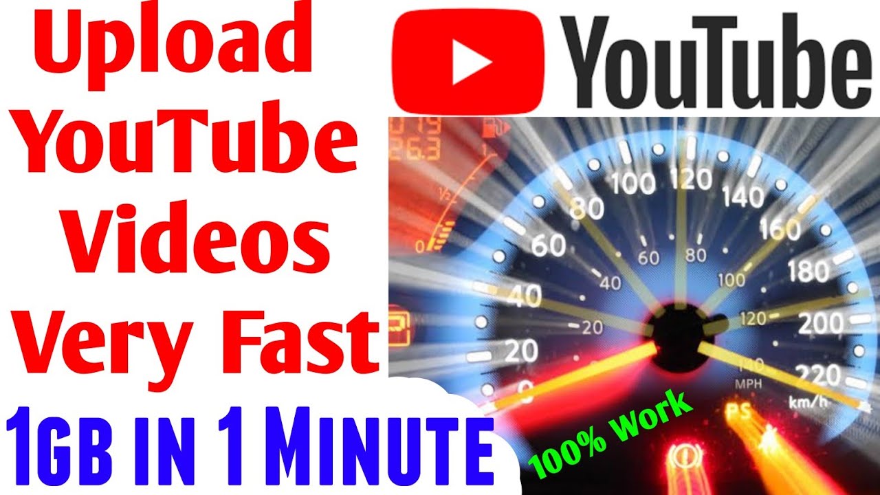 how to upload faster on youtube  how to upload videos on youtube 