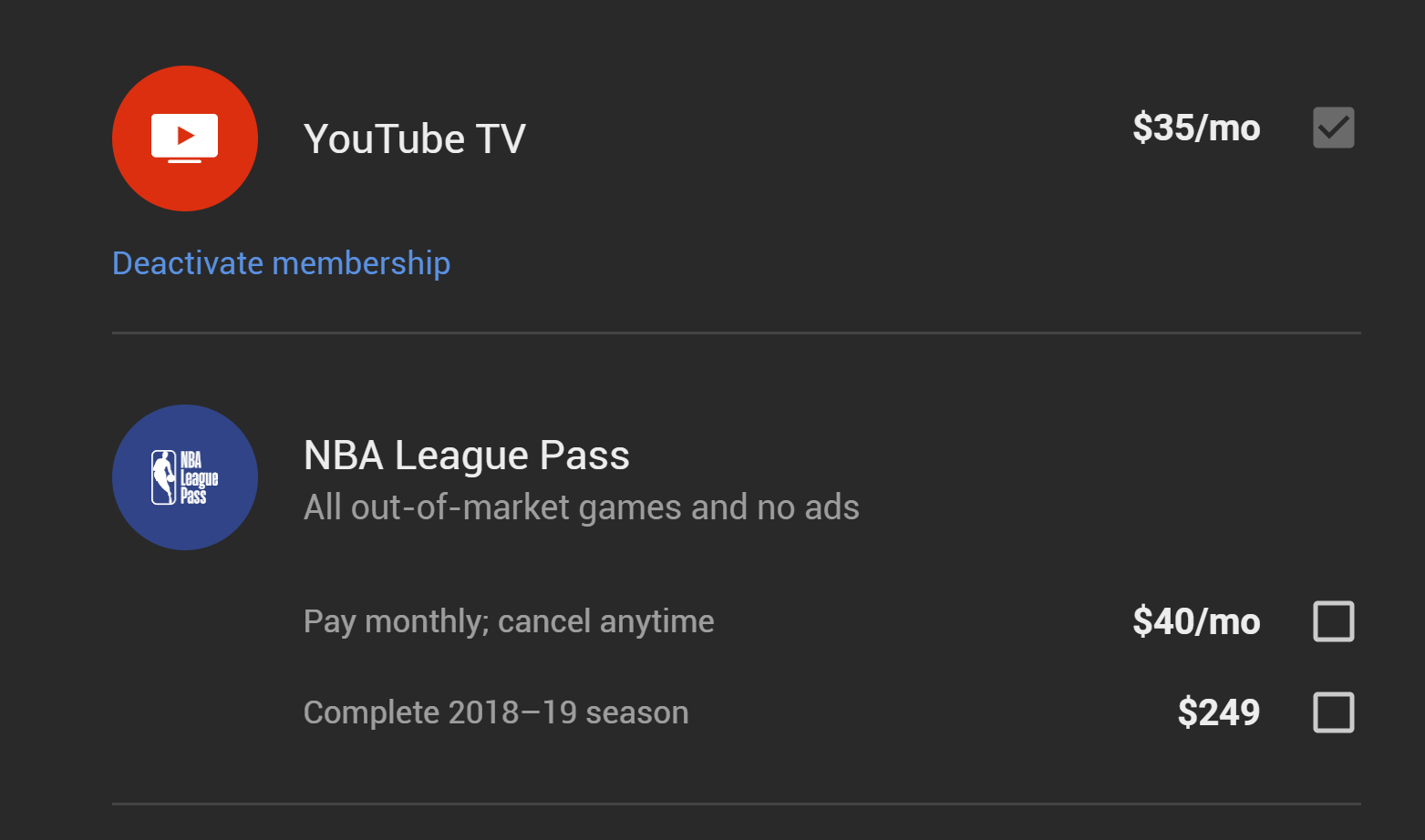 NBA League Pass now available through YouTube TV for 40 per month