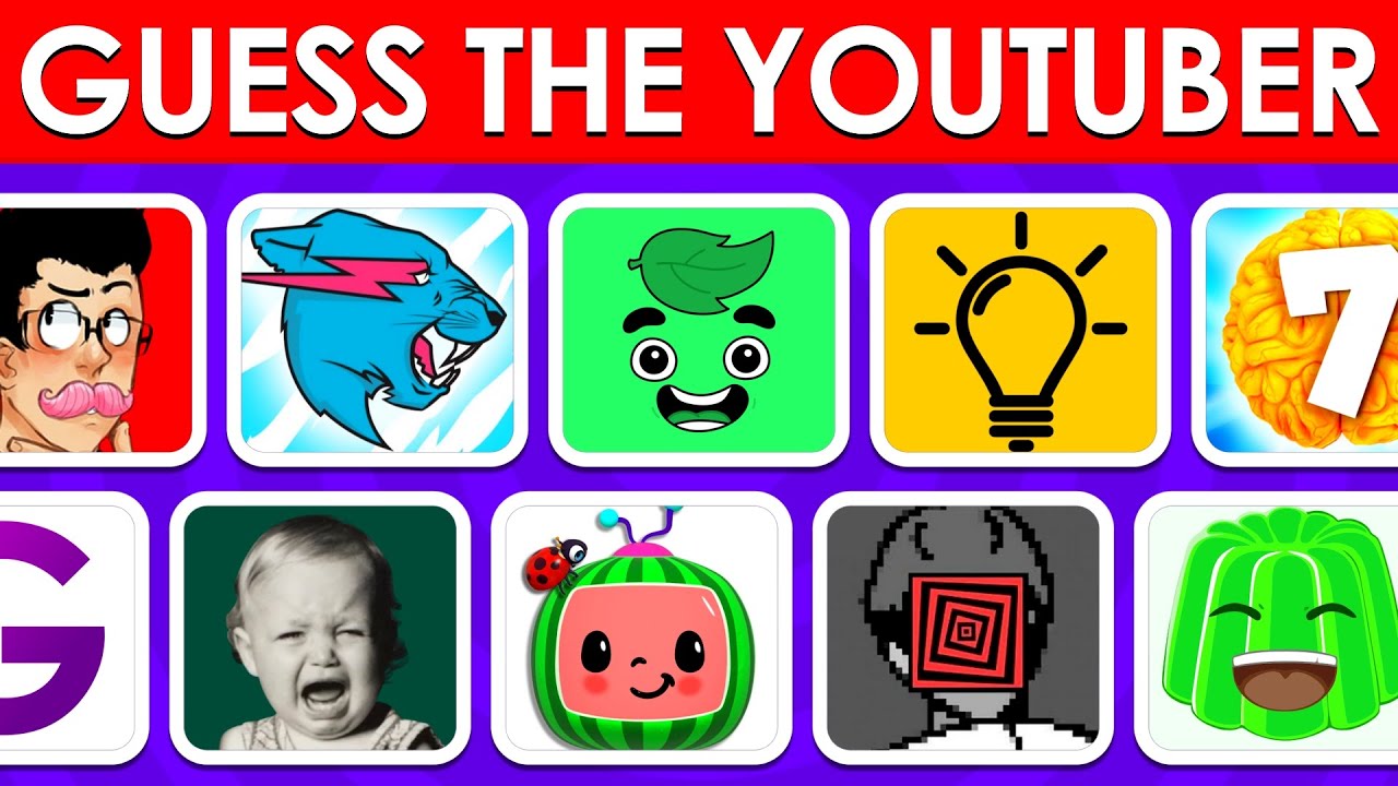 Guess the YouTuber by the Logo  YouTuber Logo Quiz  YouTube