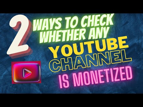 HOW TO CHECK WHETHER ANY YOUTUBE CHANNEL IS MONETIZED  YouTube