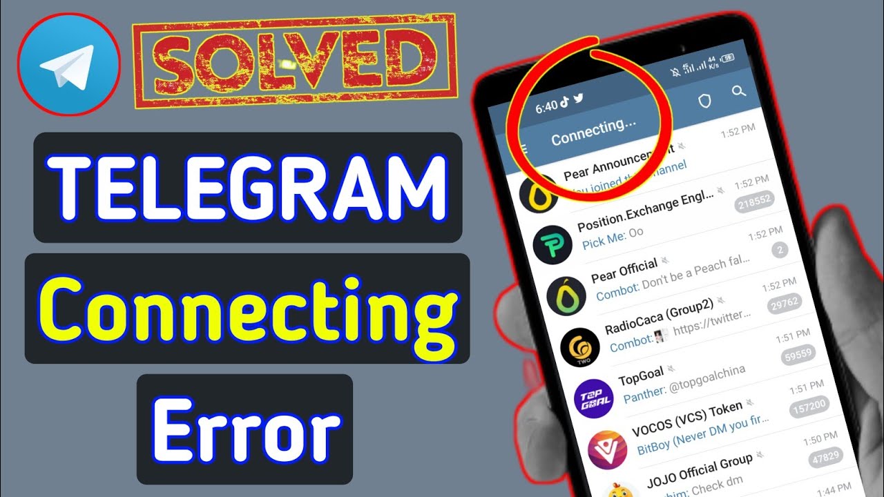 How To Fix Telegram Connecting Issue  Fix Telegram Not Working  YouTube