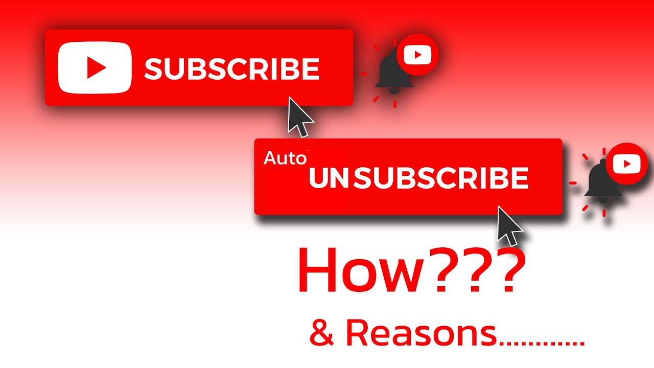 Why do Youtube Subscriber are Decreasing  Automatic Unsubscribing 