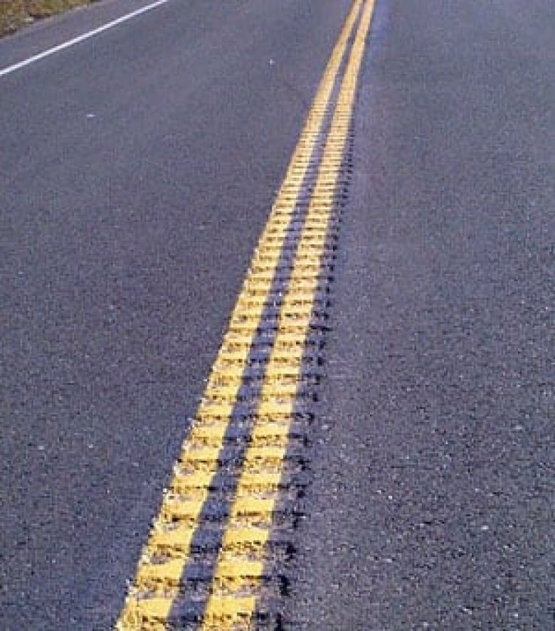 Rumble strips save lives on northern roads OPP say  CBC News