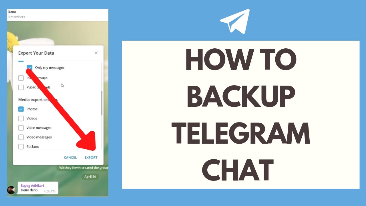 Backup Telegram How to Backup Telegram Chat  YouTube