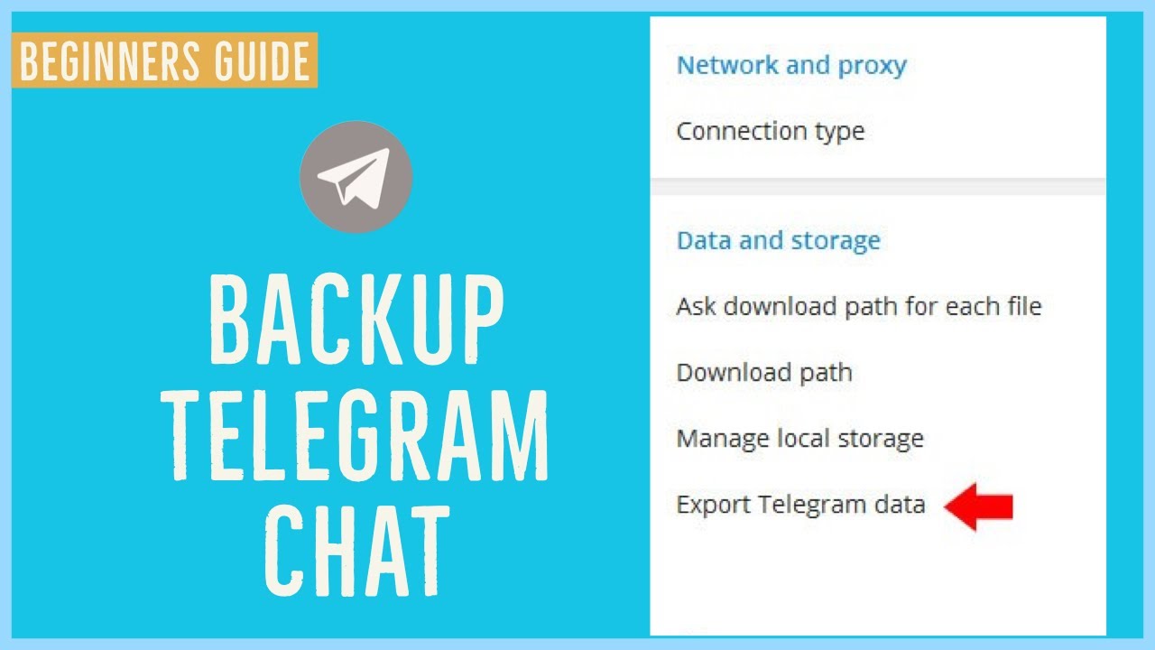 Telegram Tutorial 2021 How to Backup Telegram Chat  Messages  YouTube