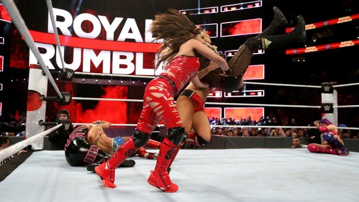 See photos from the historic firstever Womens Royal Rumble Match 