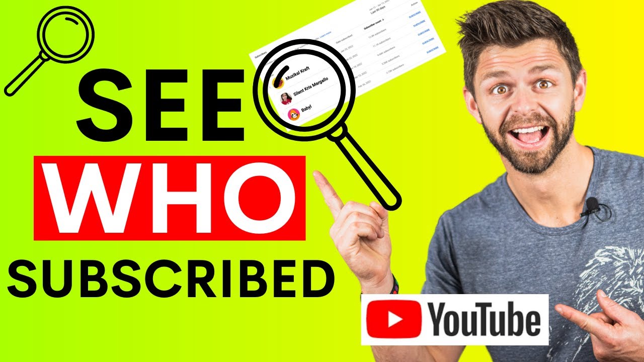 How to Check WHO SUBSCRIBED to your YouTube Channel  YouTube