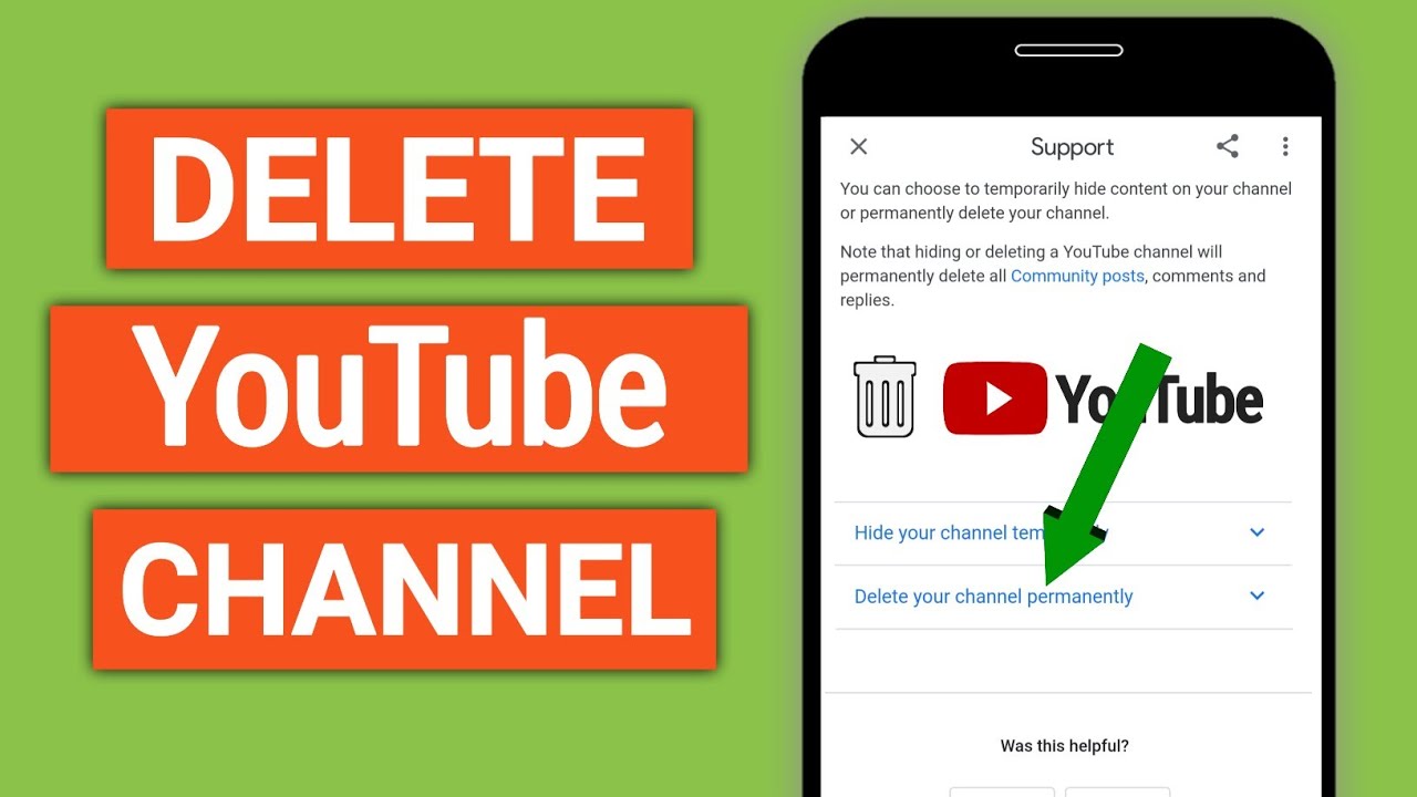 How To Delete YouTube Channel Permanently on Phone 2024  YouTube