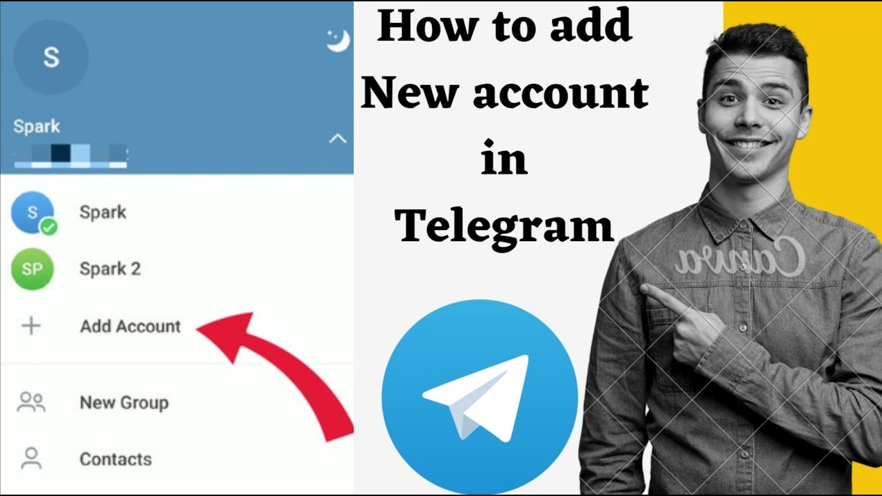 How to add new account in telegram  telegram  new account  add 