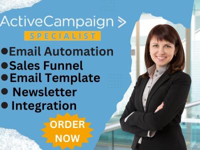 I Will Setup ActiveCampaign Automation, Email Campaign, and Constant Contact Email Template