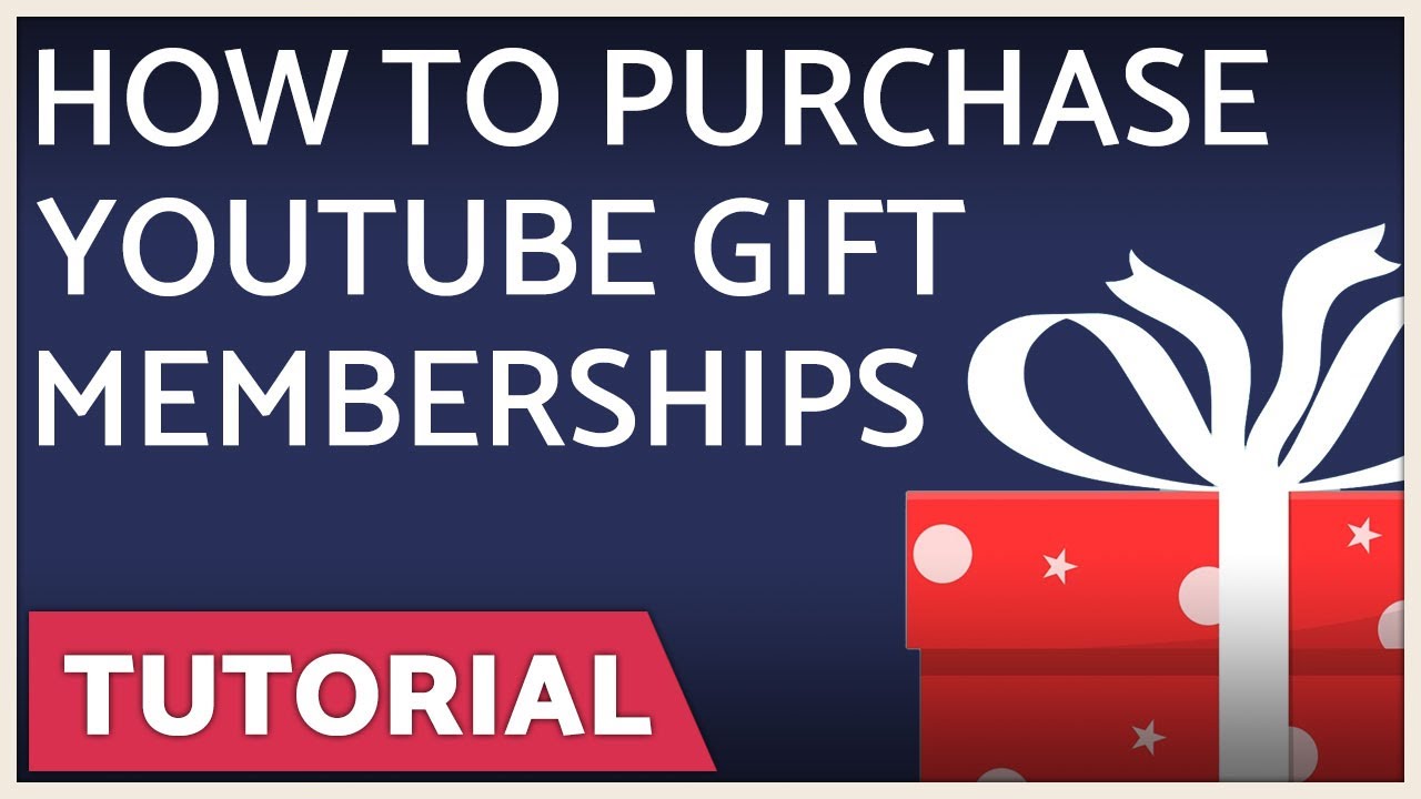 How to Purchase Gift Memberships for YouTube Channels Desktop Only 