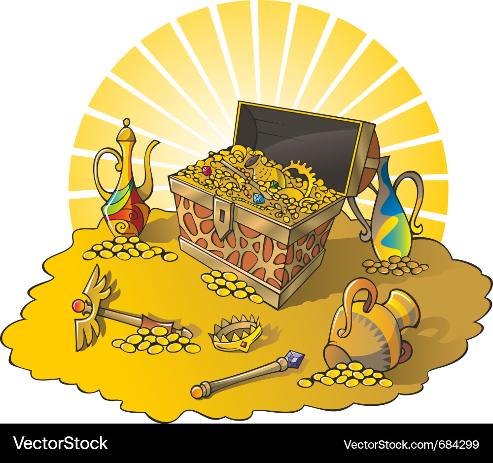 Treasures Royalty Free Vector Image  VectorStock